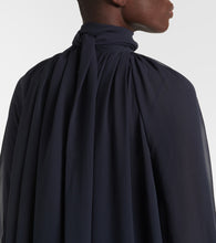 Chloe Gathered silk georgette maxi dress
