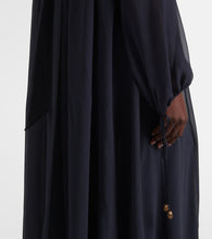 Chloe Gathered silk georgette maxi dress