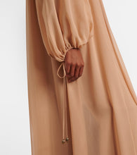 Chloe Gathered silk georgette maxi dress