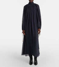 Chloe Gathered silk georgette maxi dress