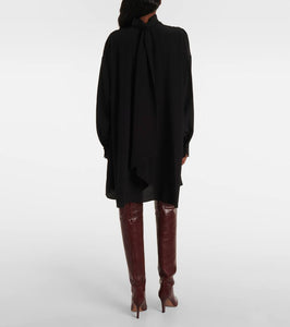 Chloe Gathered silk midi dress