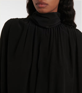 Chloe Gathered silk midi dress
