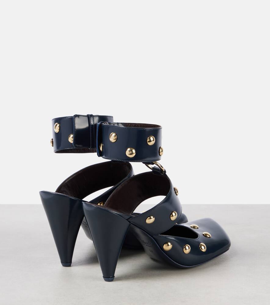 Chloe Jade studded leather pumps