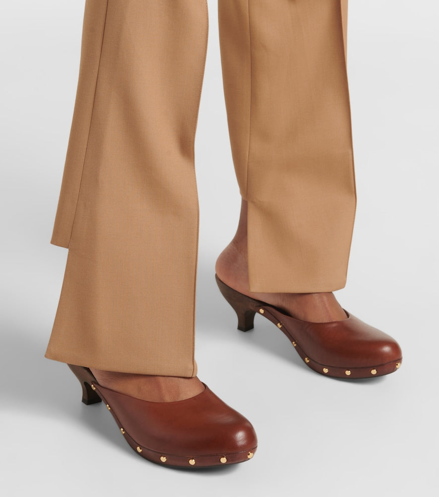 Chloe Judith studded leather clogs