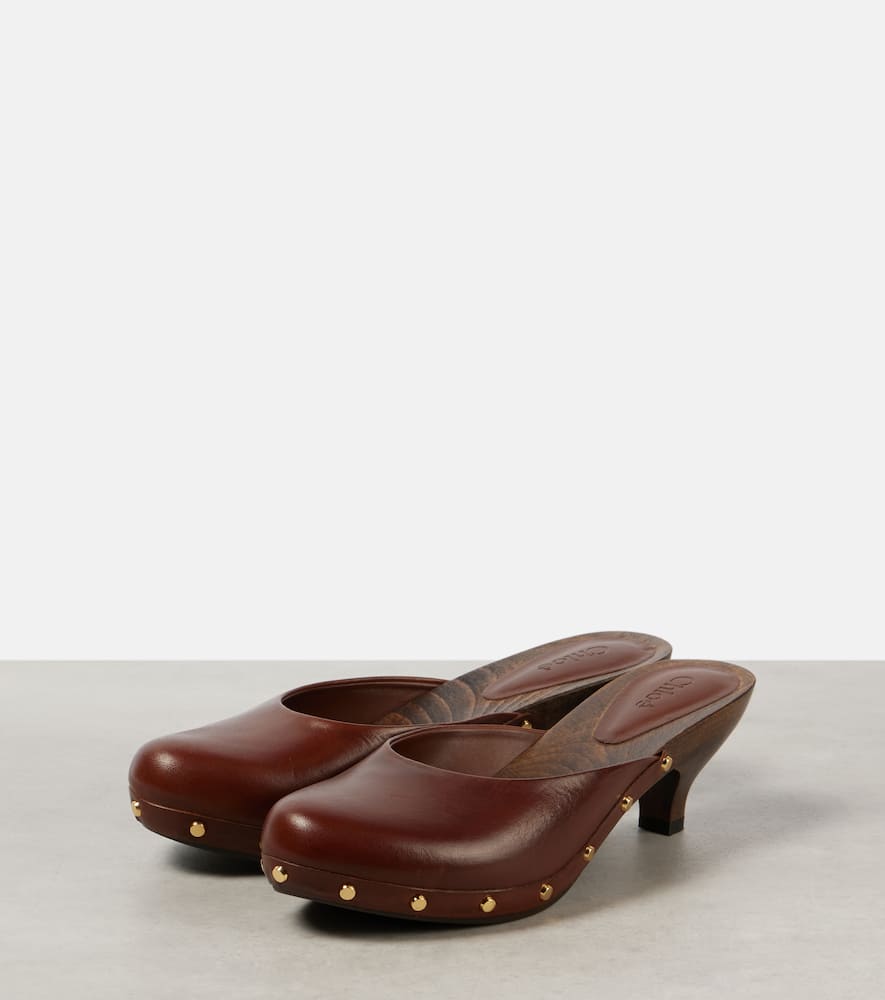 Chloe Judith studded leather clogs