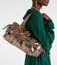 Chloe Kerala 25 Large metallic leather tote bag