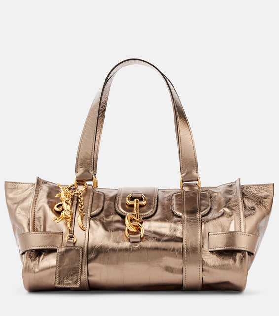 Chloe Kerala 25 Large metallic leather tote bag. Shop Chloe Shoulder Bags for women now.