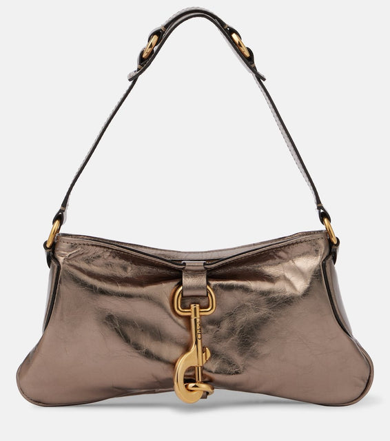 Chloe Kerala 25 Small metallic leather shoulder bag. Shop Chloe Shoulder Bags for women now.