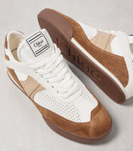 Chloe Kick suede and leather-trimmed sneakers