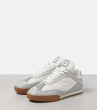 Chloe Kick suede-trimmed sneakers