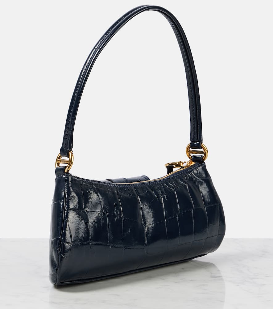 Chloe Le 99 Small croc-effect leather shoulder bag