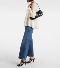 Chloe Le 99 Small croc-effect leather shoulder bag