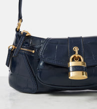 Chloe Le 99 Small croc-effect leather shoulder bag