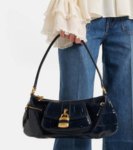 Chloe Le 99 Small croc-effect leather shoulder bag