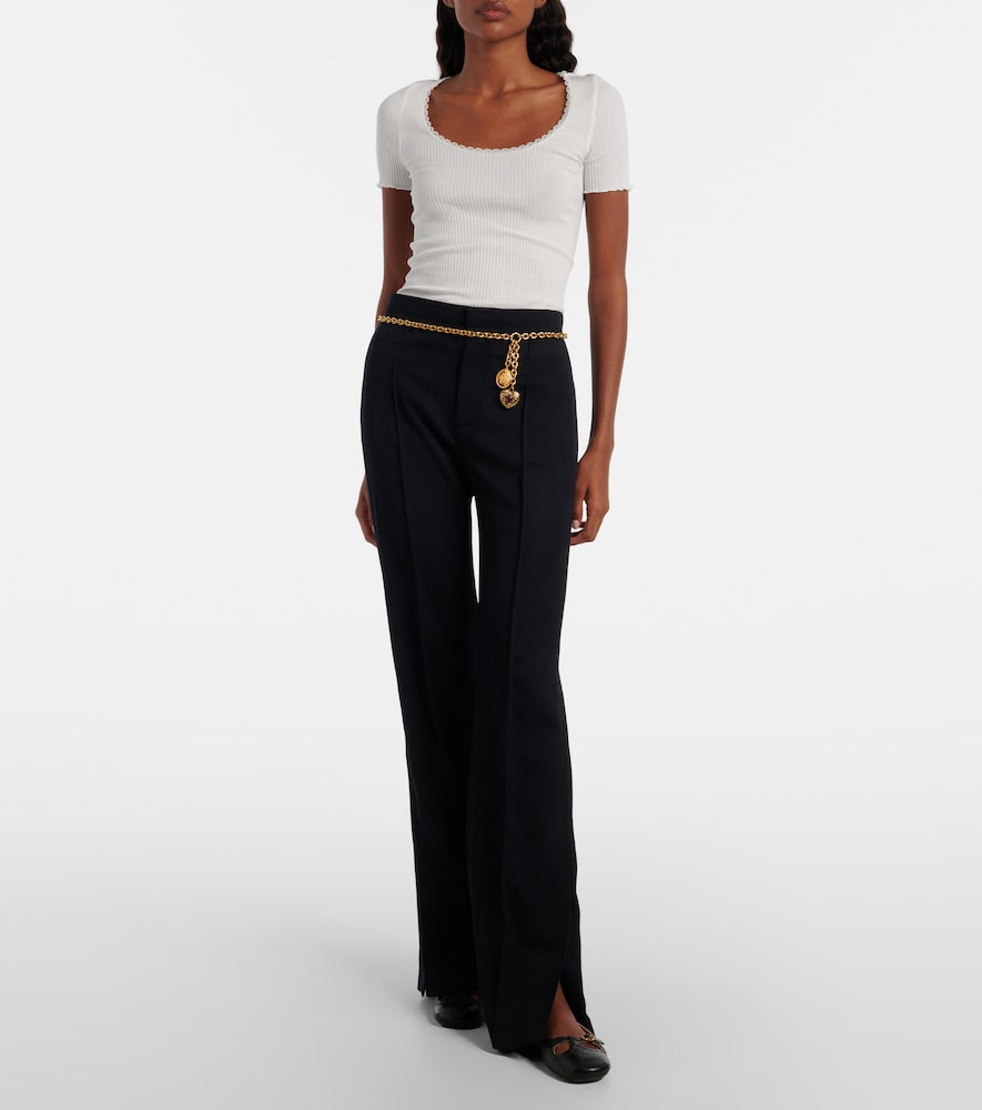 Chloe Leonore leather ballet flats