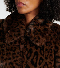 Chloe Leopard-print cropped faux fur jacket