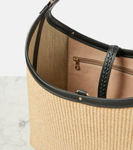 Chloe Marcie Small raffia shoulder bag