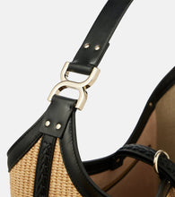 Chloe Marcie Small raffia shoulder bag