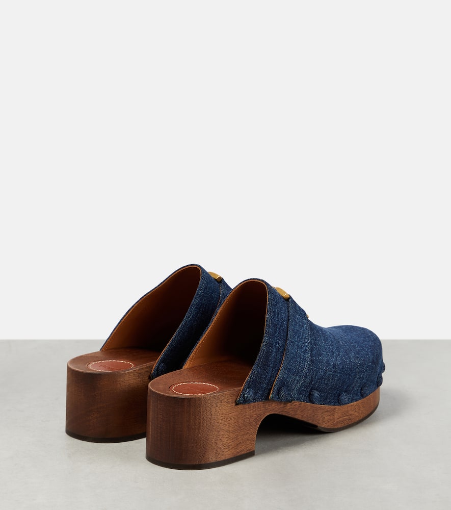 Chloe Marcie denim clogs