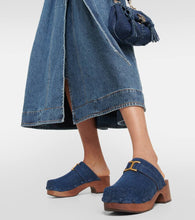 Chloe Marcie denim clogs