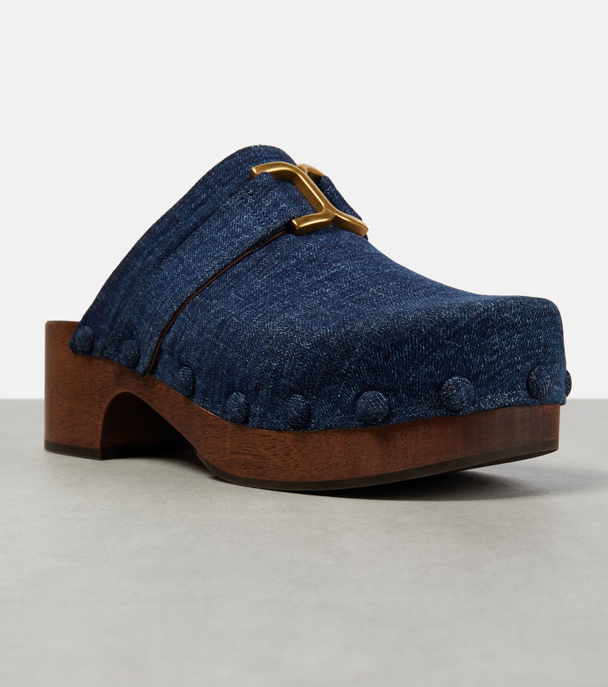 Chloe Marcie denim clogs