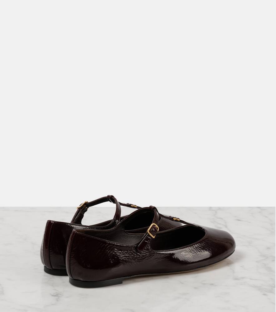 Chloe Marcie patent leather ballet flats
