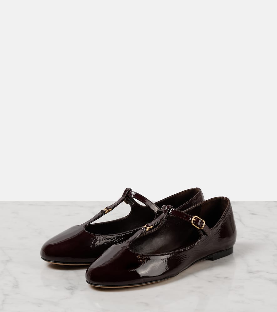 Chloe Marcie patent leather ballet flats