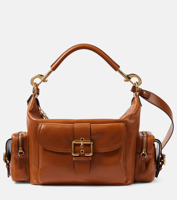 Chloe Medium leather camera bag. Shop Chloe Shoulder Bags for women now.