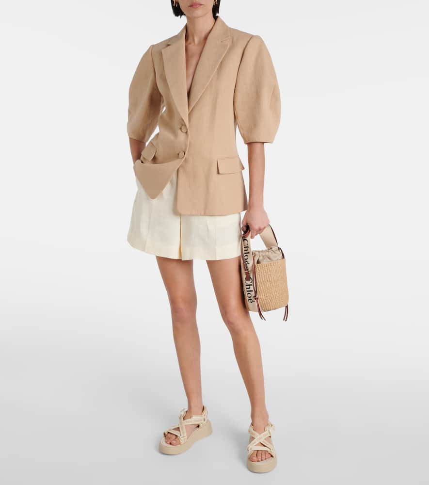 Chloe Mila logo platform sandals