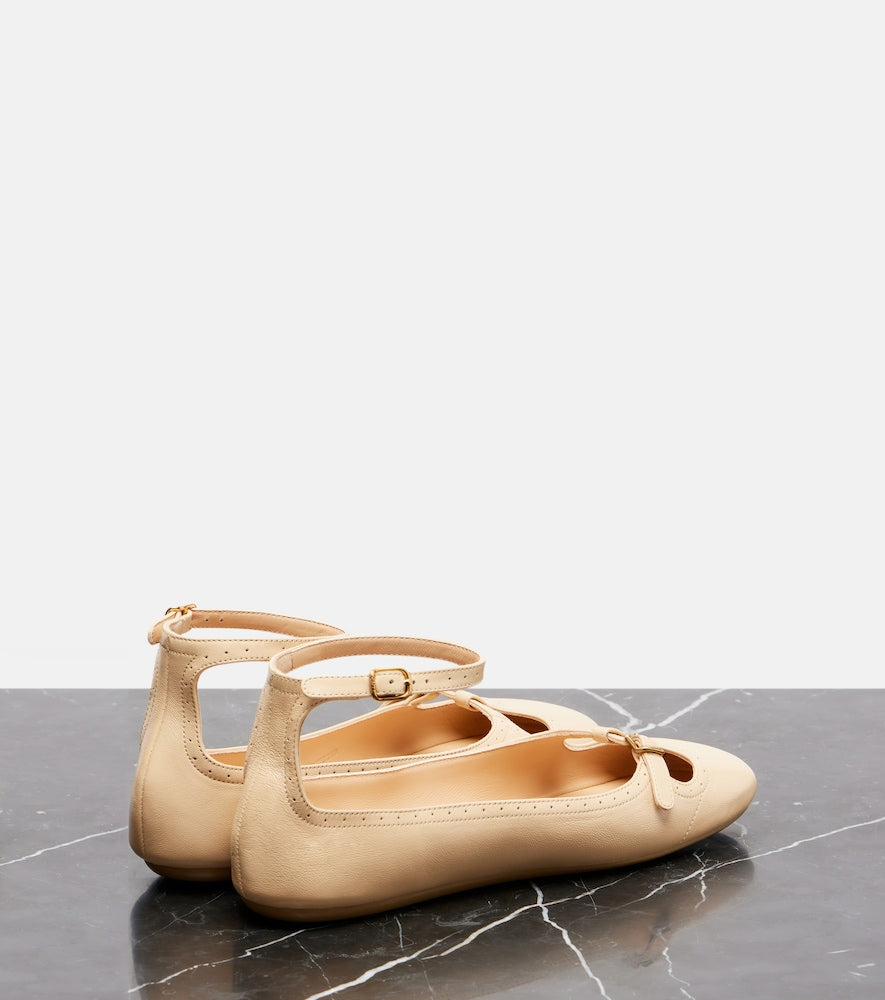 Chloe Misty leather ballet flats