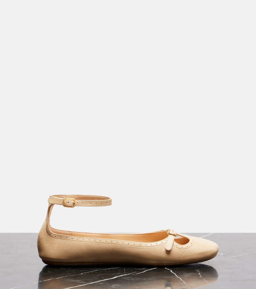 Chloe Misty leather ballet flats