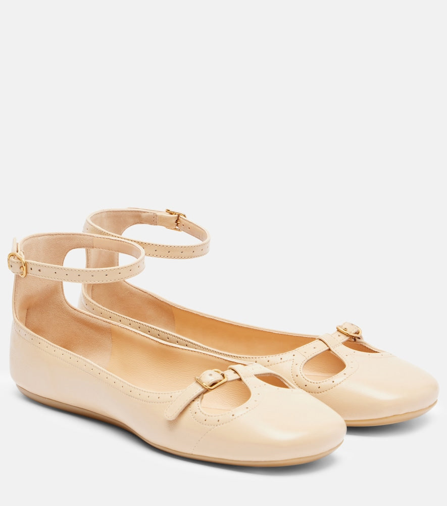 Chloe Misty leather ballet flats