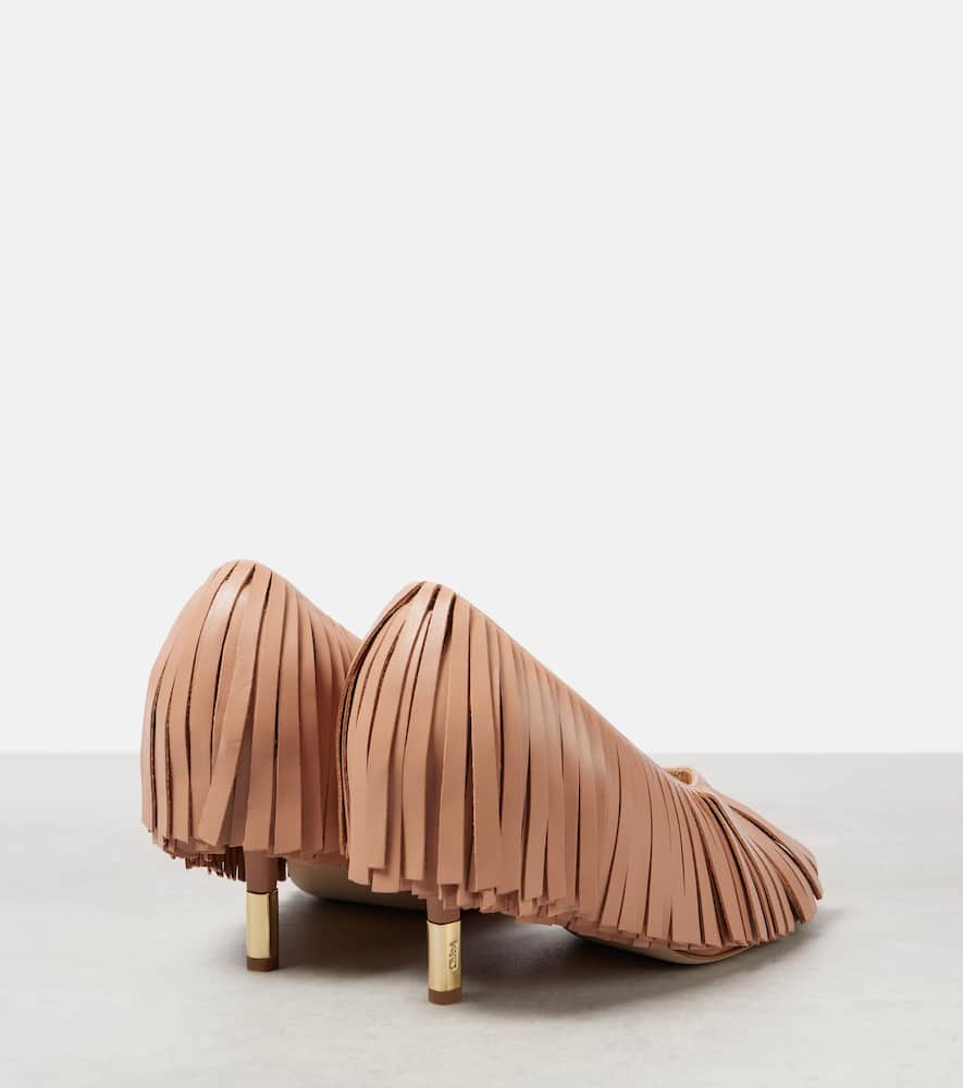 Chloe Mona fringed leather pumps