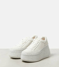 Chloe Nama leather platform sneakers