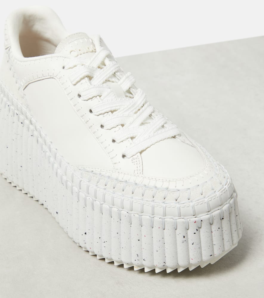 Chloe Nama leather platform sneakers
