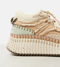 Chloe Nama shearling-lined suede sneakers