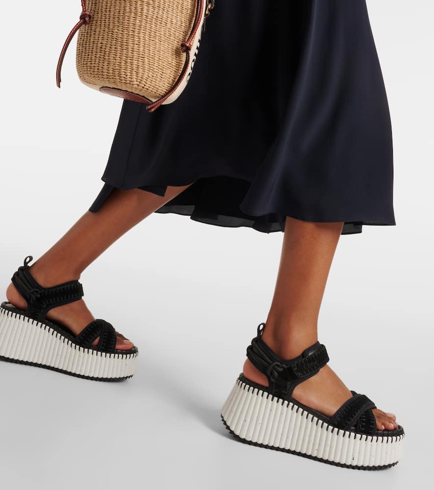 Chloe Nama suede platform sandals