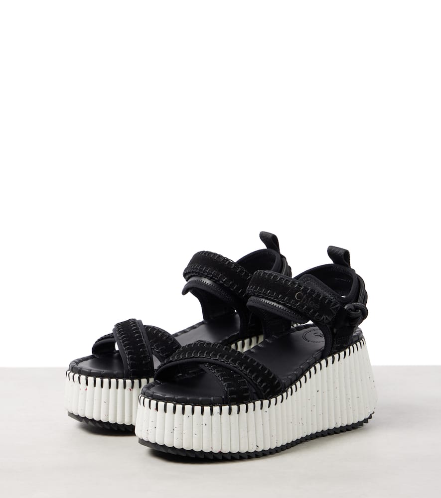 Chloe Nama suede platform sandals