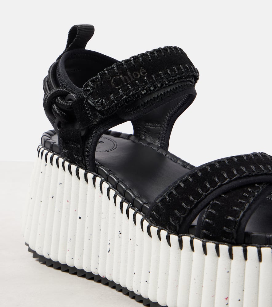 Chloe Nama suede platform sandals