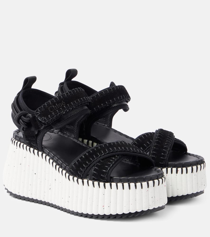 Chloe Nama suede platform sandals