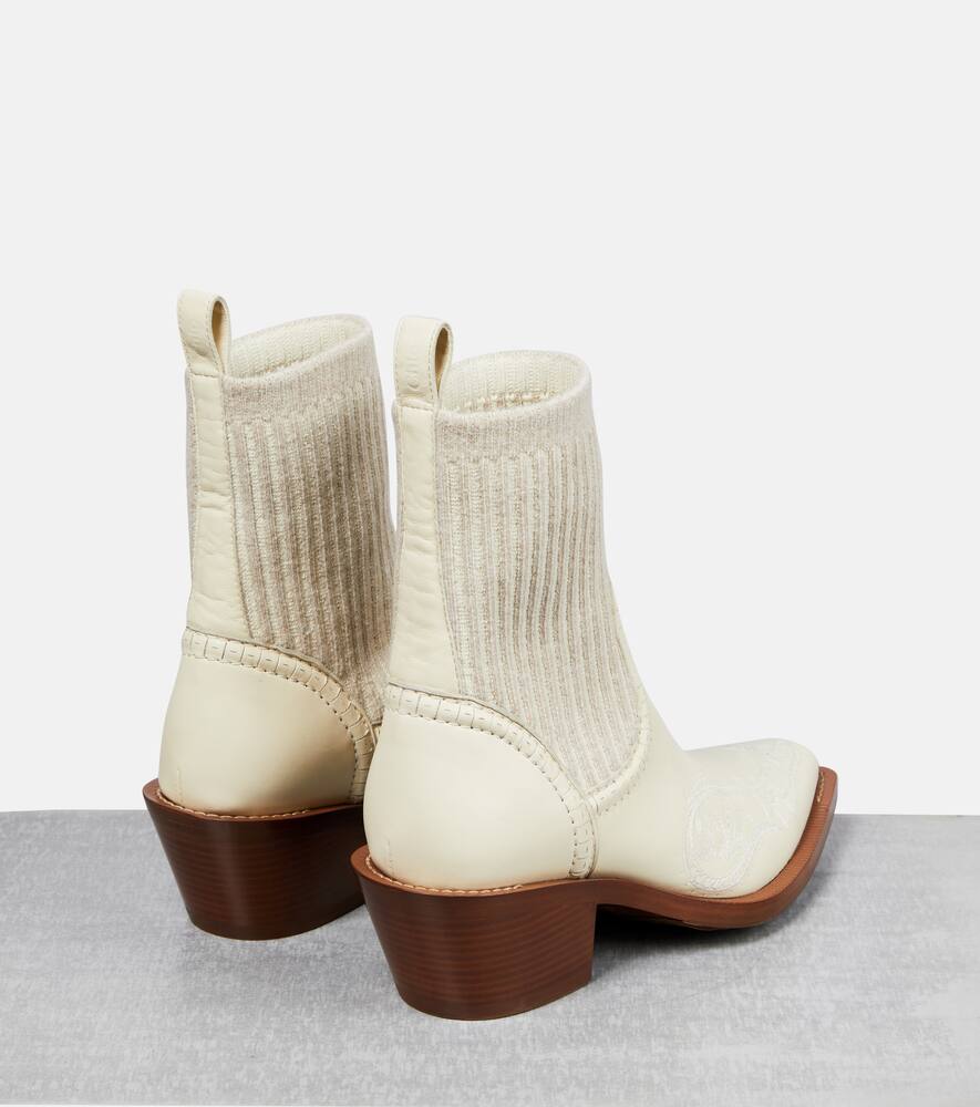 Chloe Nellie leather ankle boots