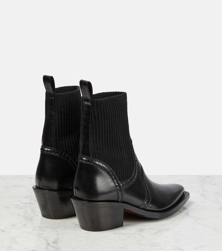Chloe Nellie leather ankle boots