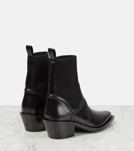 Chloe Nellie leather ankle boots