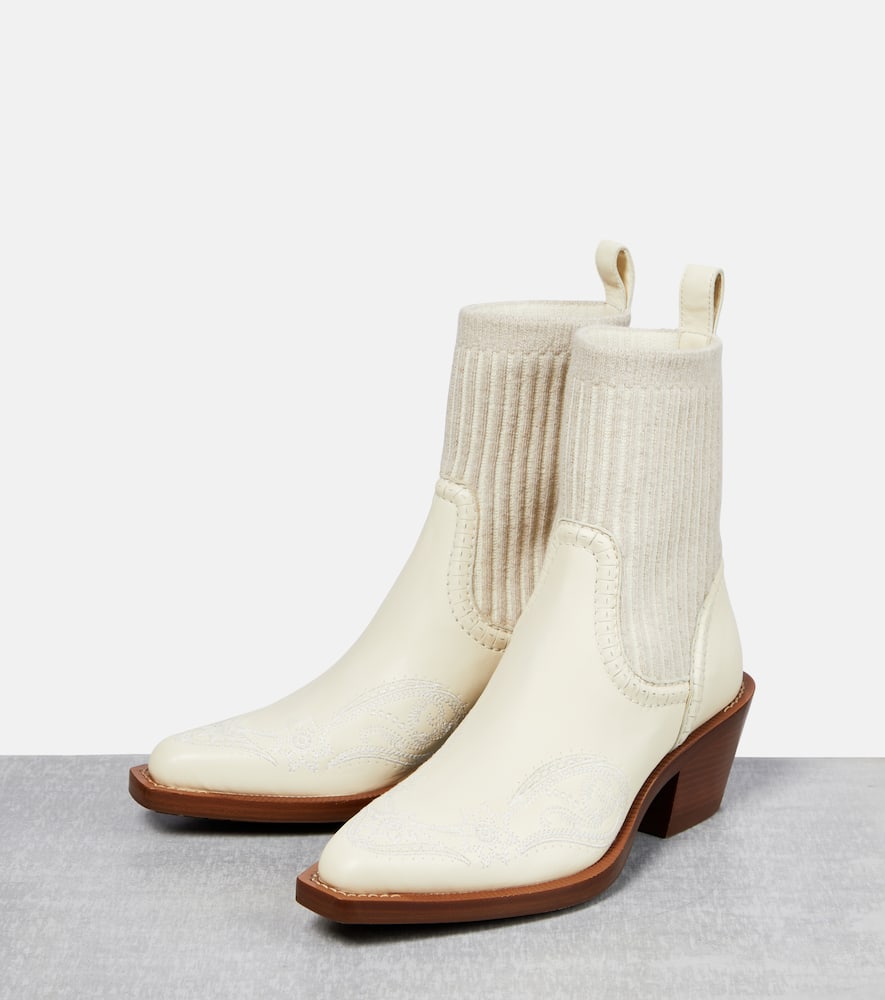 Chloe Nellie leather ankle boots