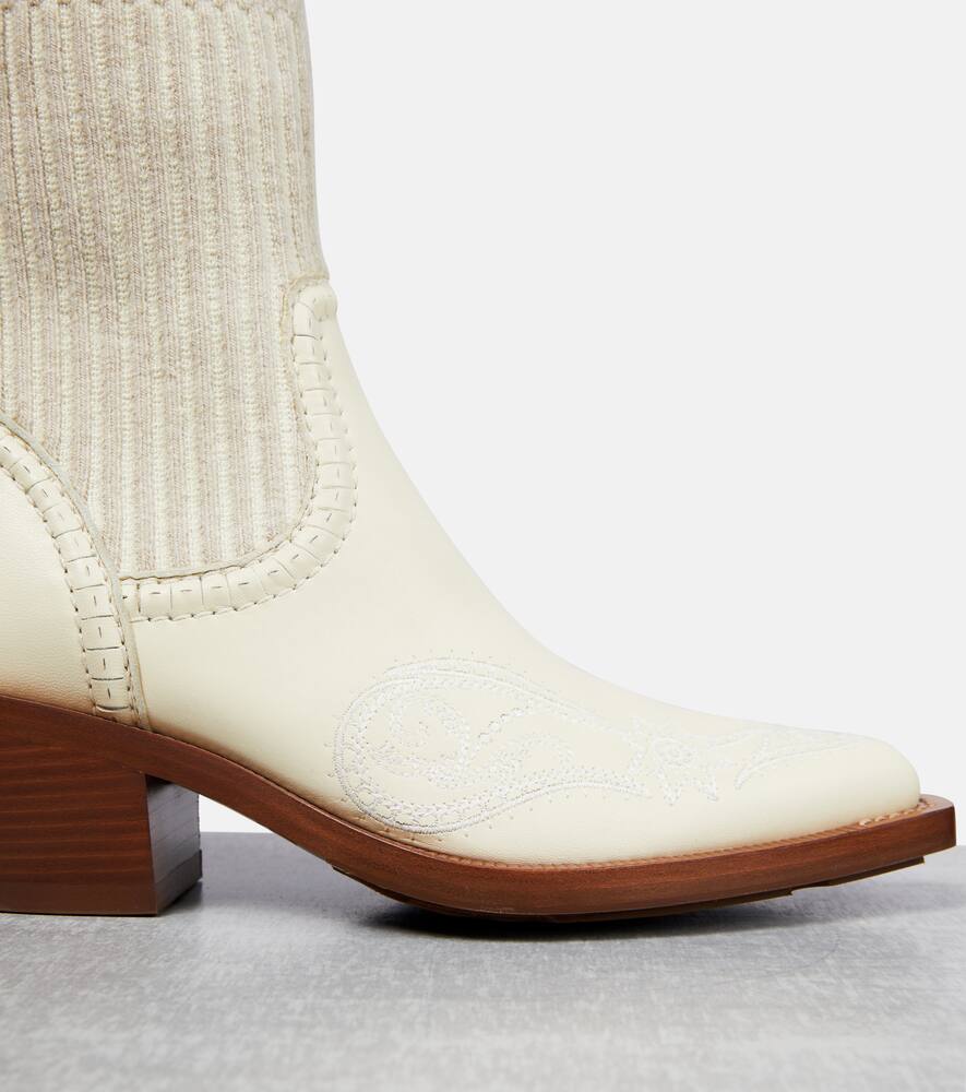 Chloe Nellie leather ankle boots