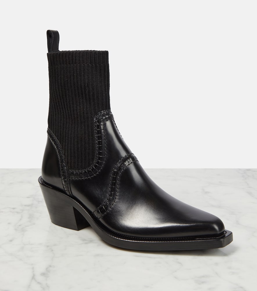 Chloe Nellie leather ankle boots