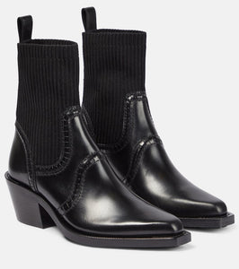 Chloe Nellie leather ankle boots