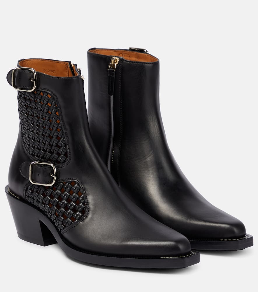 Chloe Nellie leather ankle boots