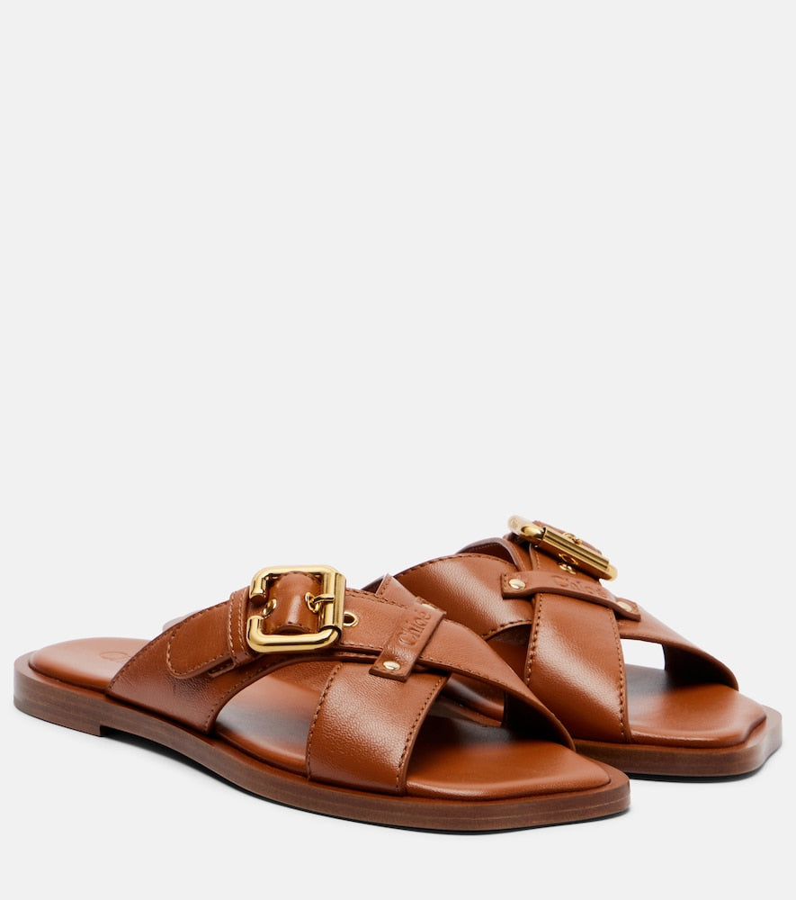 Chloe Nil leather slides