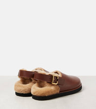 Chloe Nil shearling-lined leather mules